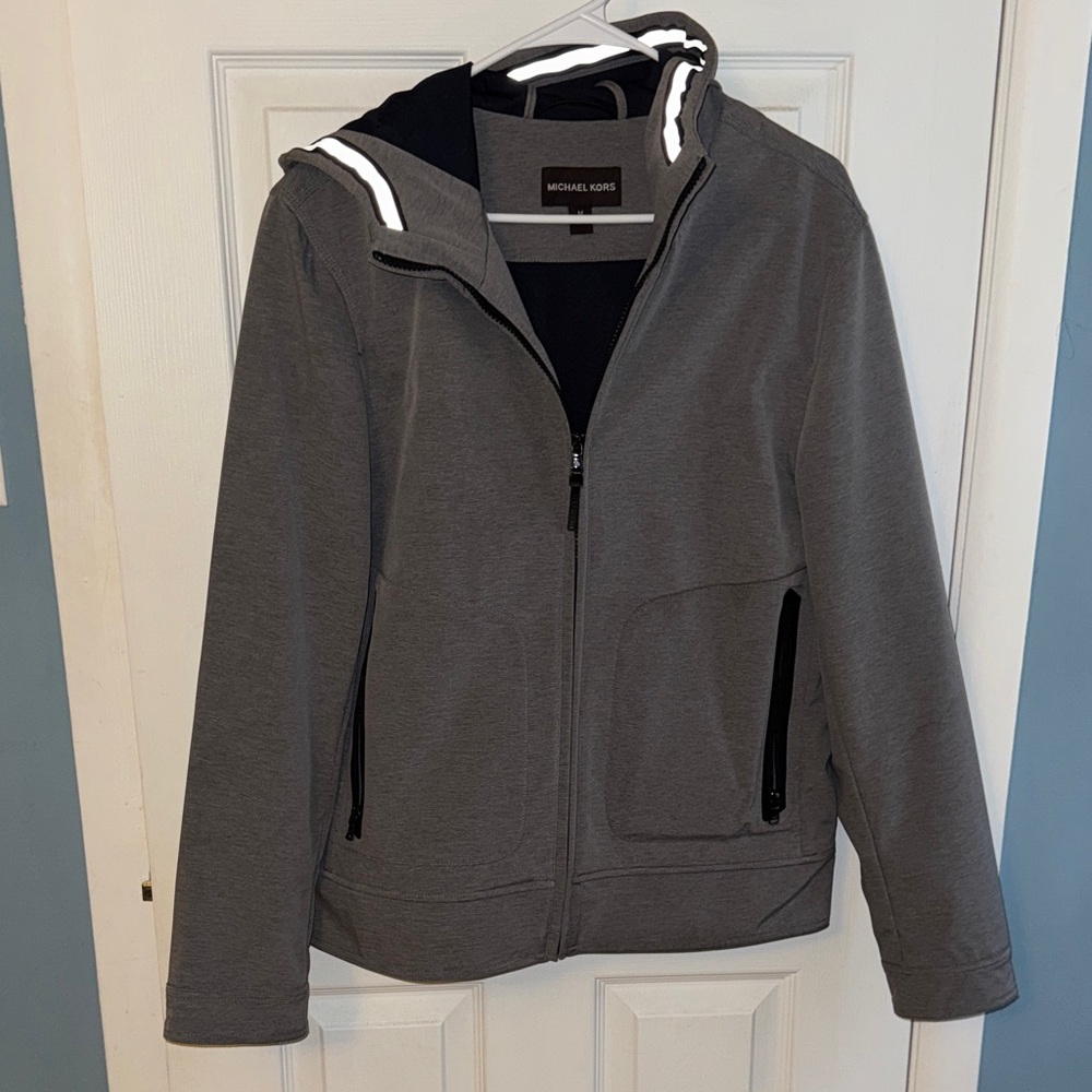 Michael Kors Charcoal Zip-Up Jacket